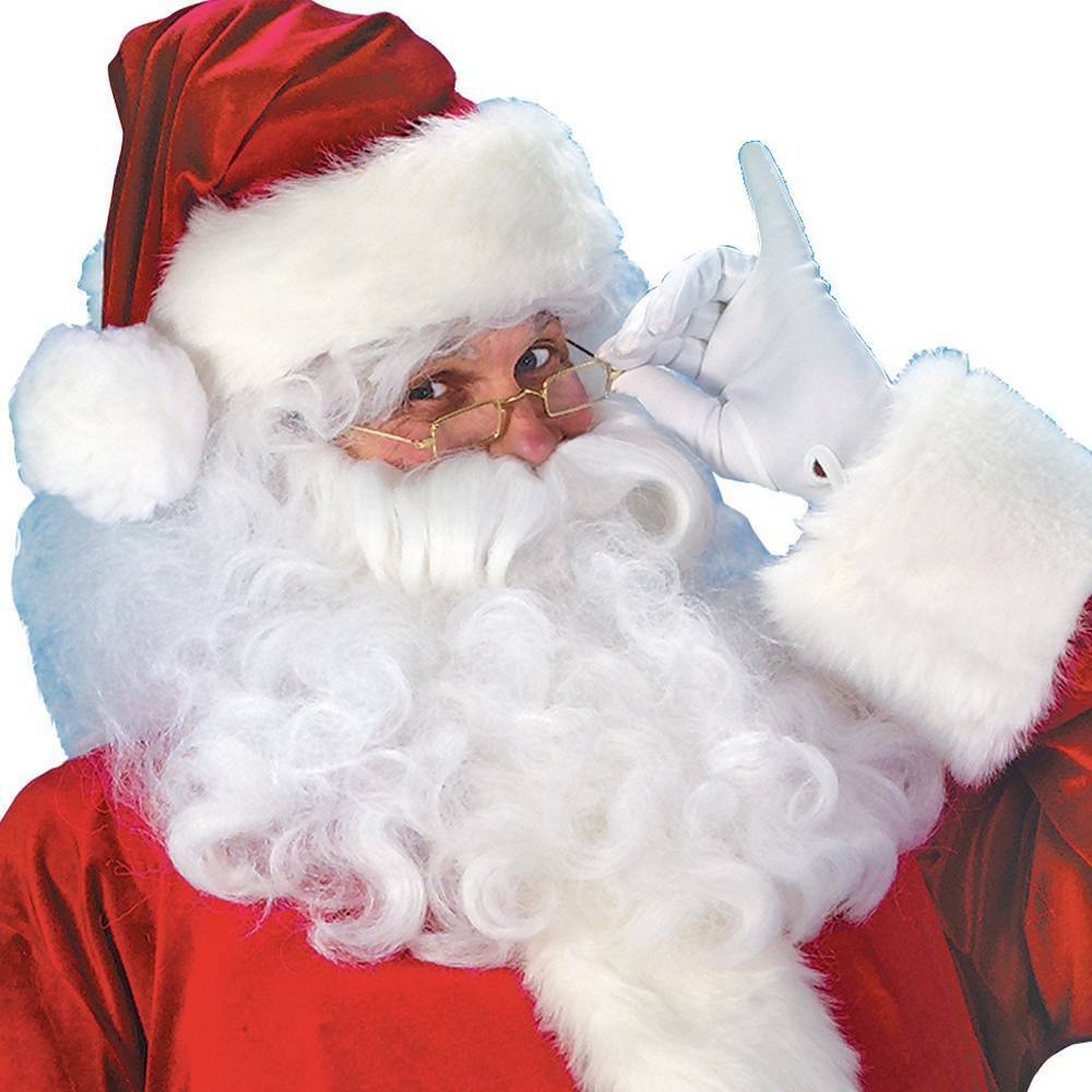 Mens Santa Claus Full Costume Festive Father Christmas Xmas Fancy Outfit Dress