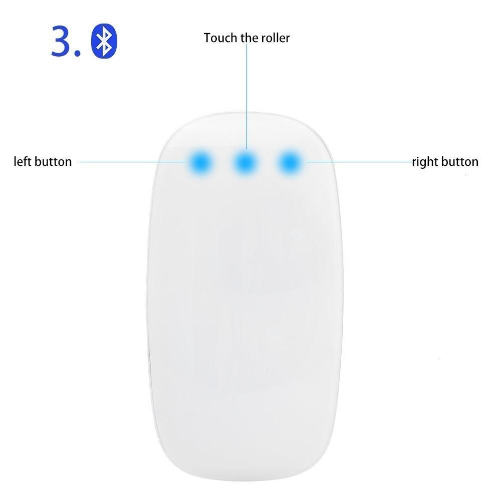 Bluetooth draadloze arc touch magic computermuis ergonomische optische 2-inch muis mini 3d slanke kantoor pc-muizen voor apple macbook laptop