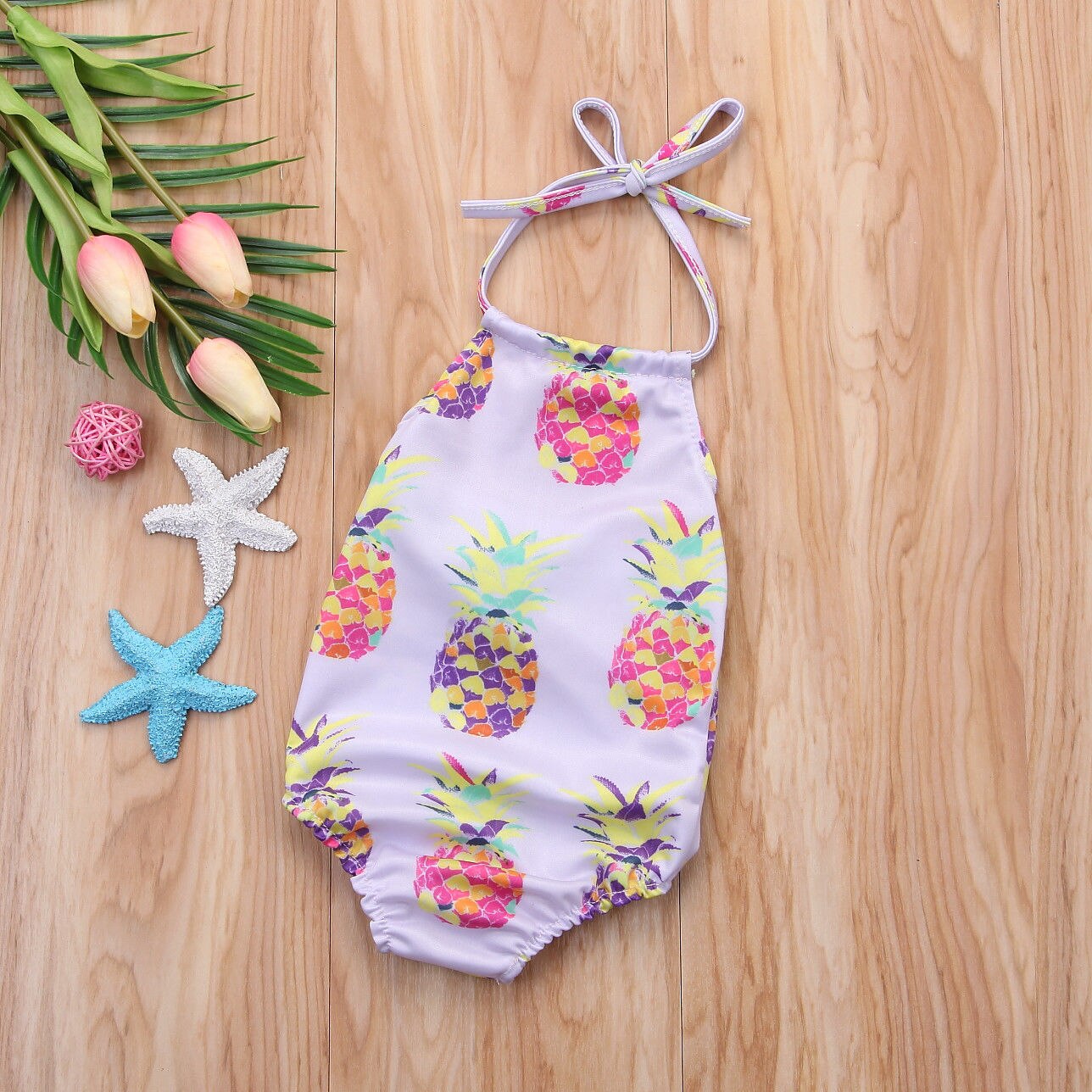 Spædbørn børn baby pige badedragt badetøj bikini bade strandtøj outfits sommer