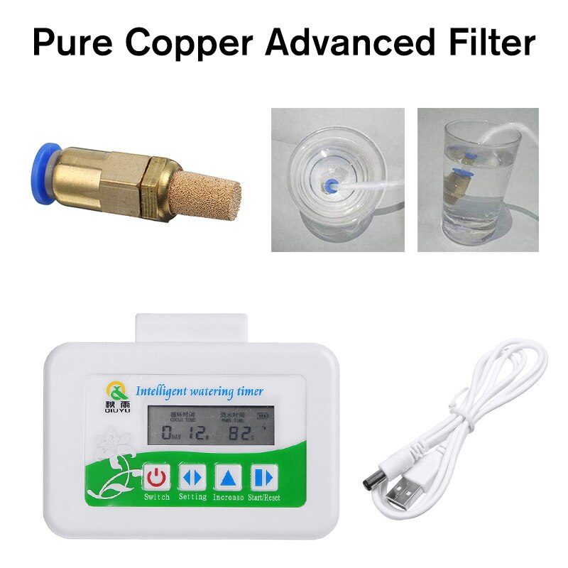 Solar Automatic Plant Watering System Electronic Watering Timer Garden Irrigation Controller