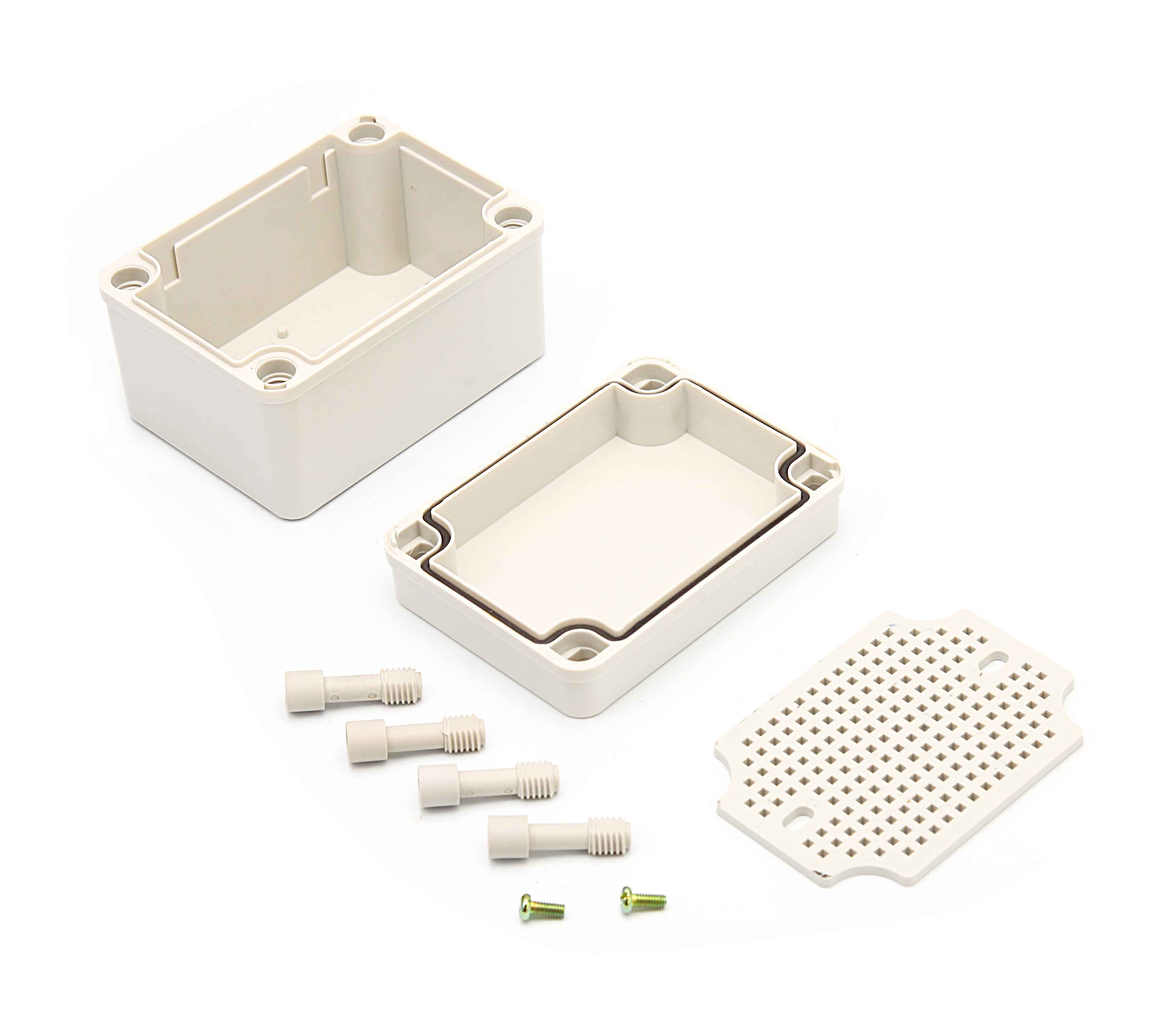 IP67 Waterdichte Plastic Abs Behuizing Voor Elektronica Met Montage Board Elektrische Transparante Cover Behuizing Junction Box Case: 110x80x70mm grey