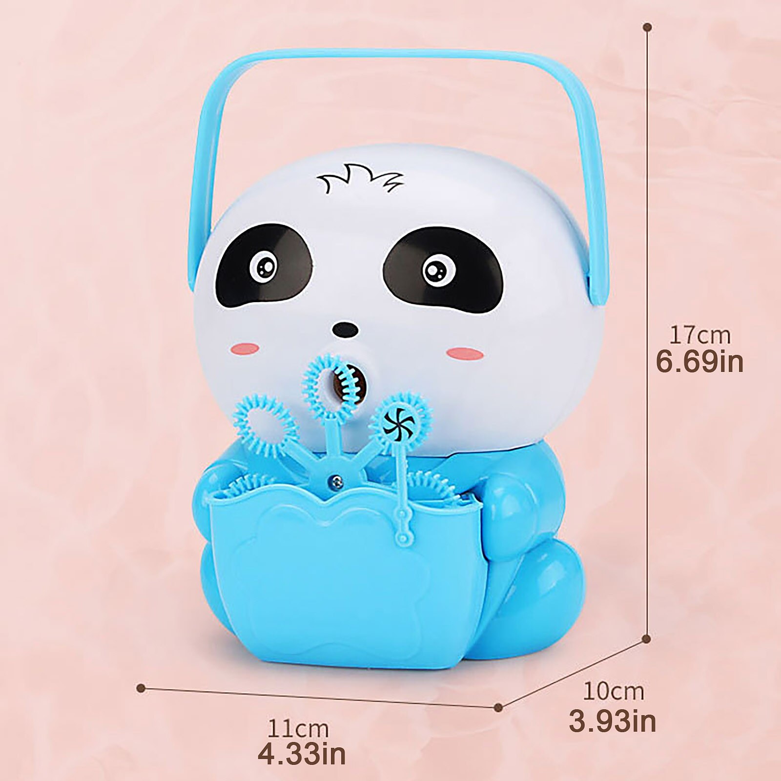 Leuke Panda Automatische Bubble Machine Draagbare Bubble Blower Cartoon Dieren Bubble Machine Licht Muziek Bubble Blazen 100Ml