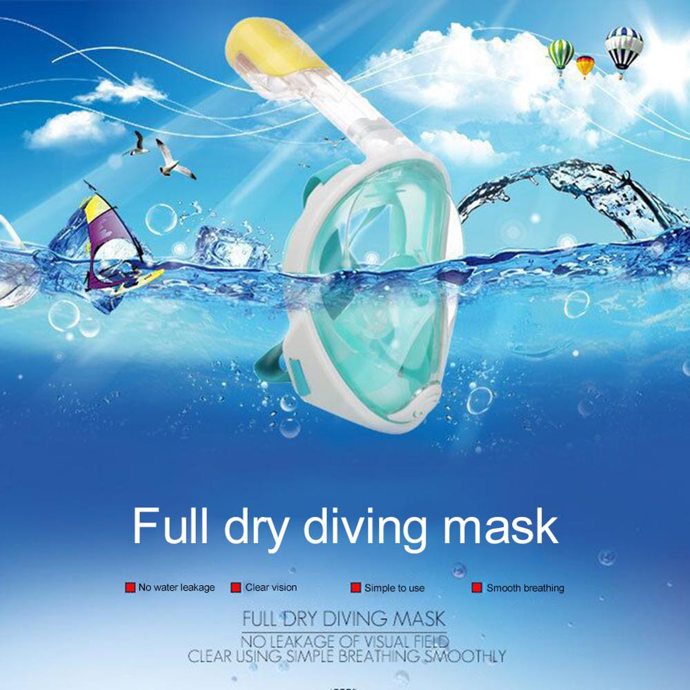 New Diving Maschera Per Lo Snorkeling Set Mare Del Silicone Pieno Viso Mascherina di Immersione Subacquea Respiratori Maschere Sicuro e Impermeabile Apparecchiature di Nuoto