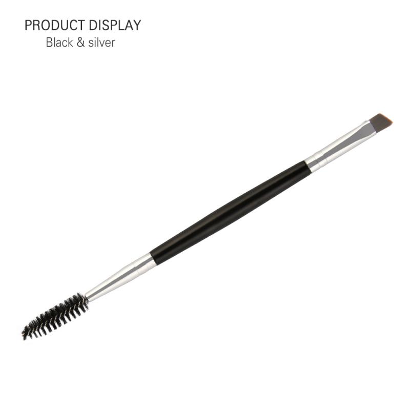 Maange Draagbare Wimpers Borstel Wenkbrauw Kam Borstels 2 In 1 Dubbele Hoofden Wimpers Borstel Professionele Beauty Make-Up Tools