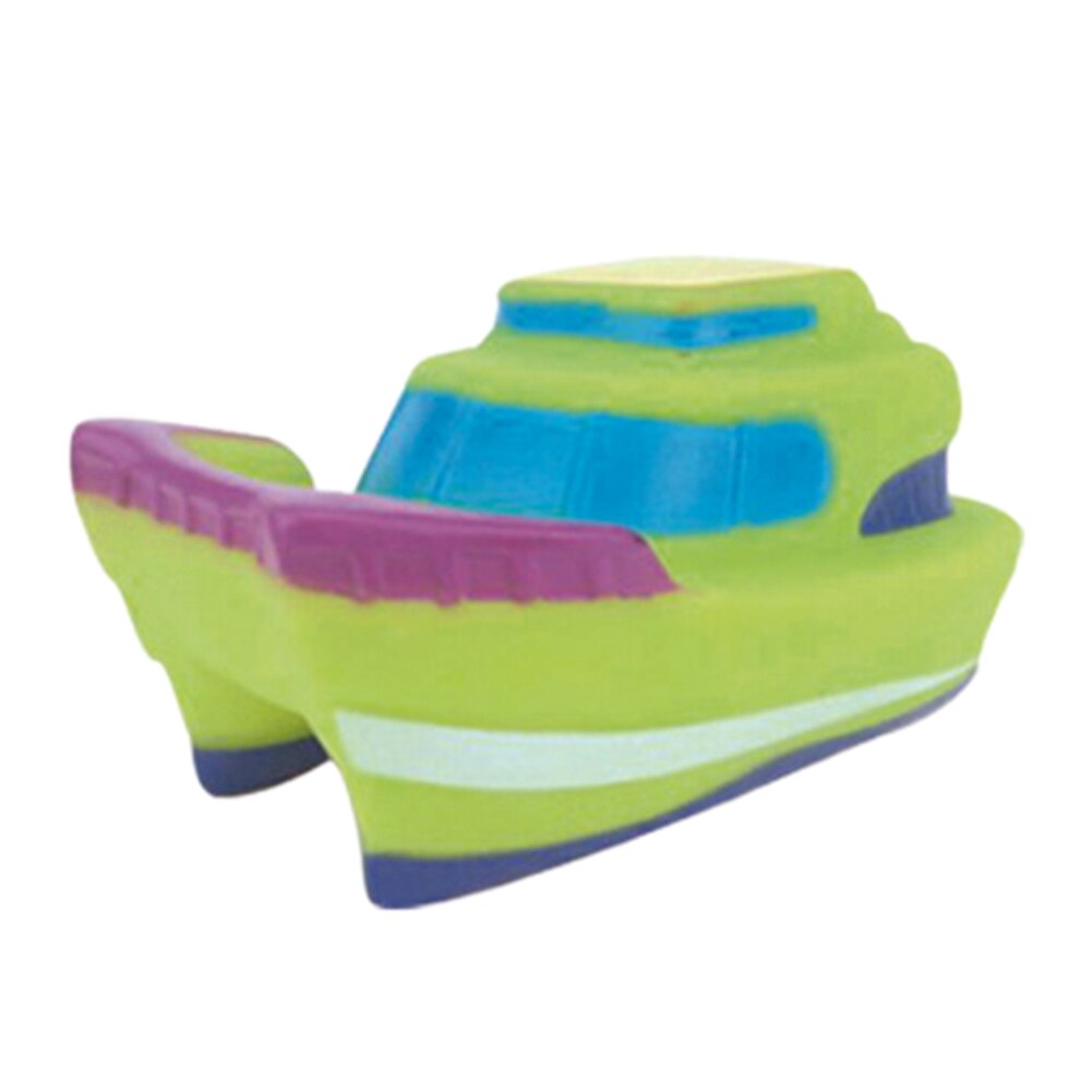 6Pcs Bad Speelgoed Kleurrijke Squeeze Sound Soft Funny Spelen Water Thuis Zwembad Rubber Drijvende Badkamer Cartoon Boot Baby douche