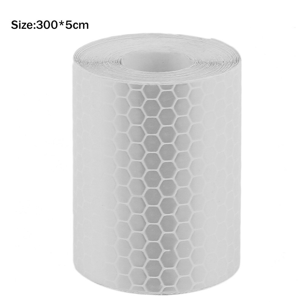 5Cm X 3M Veiligheid Mark Reflecterende Tape Stickers Voor Fietsen Frames Motorfiets Zelfklevende Film Waarschuwing Tape Reflecterende film