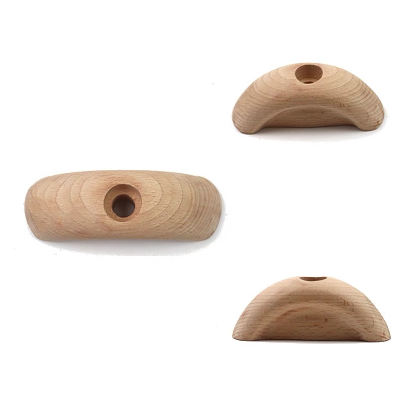 Klätterpunkt i trä, klätterträning, klättergrepp, klippvägg, klättergrepp för barn och gym, olika skruvbara klätterhängbrädor