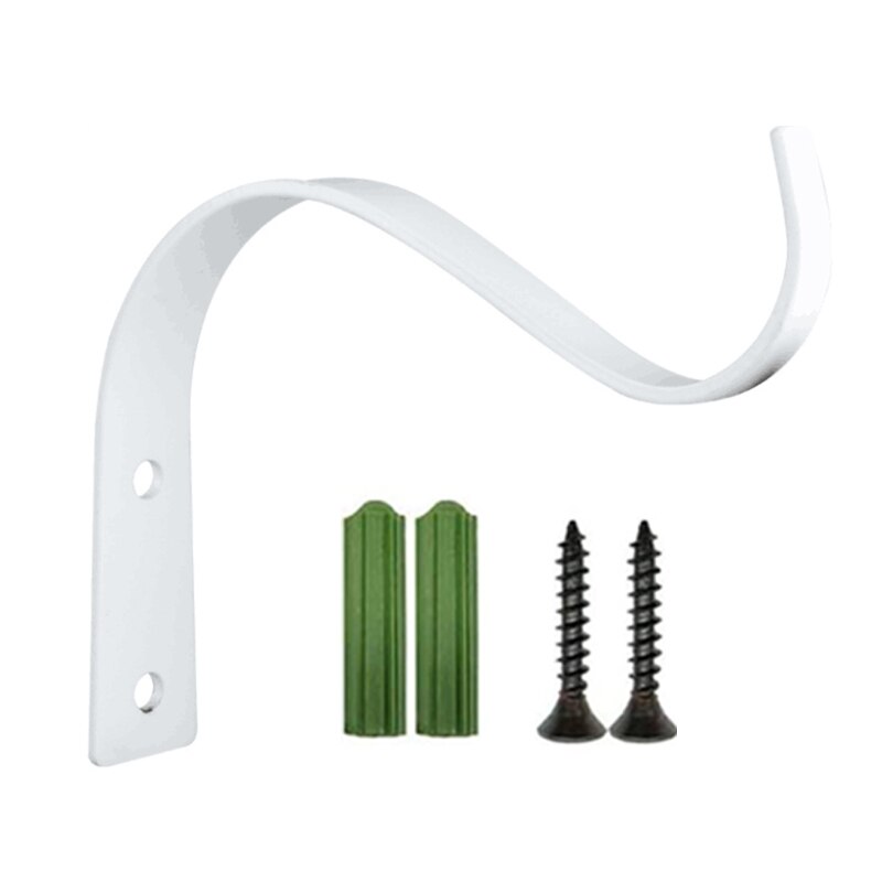 4.5Inch Bending S Shape Wall Hanging Flower Pot Support Bracket Hook Iron Hanger B0KB