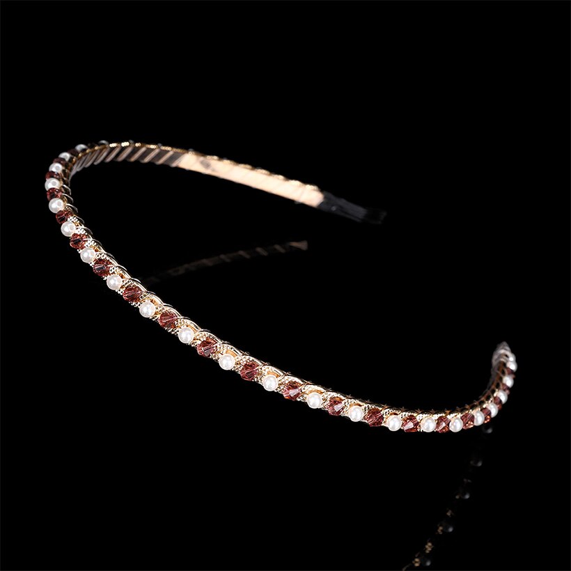 LEVAO Full Rhinestone Hairband for Women Boutique Crystal Hair Hoops Shiny Bezel Headband Wedding Headwear Party Accessories