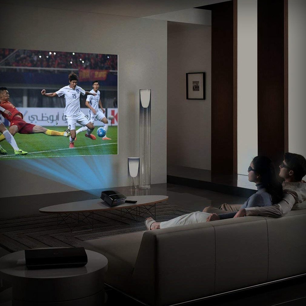 GP80 Mini Portable 1080P Projector LED LCD Projector VGA HDMI Beamer Home Theater 1800 LM Home Movie Theatre USB Plug & Play