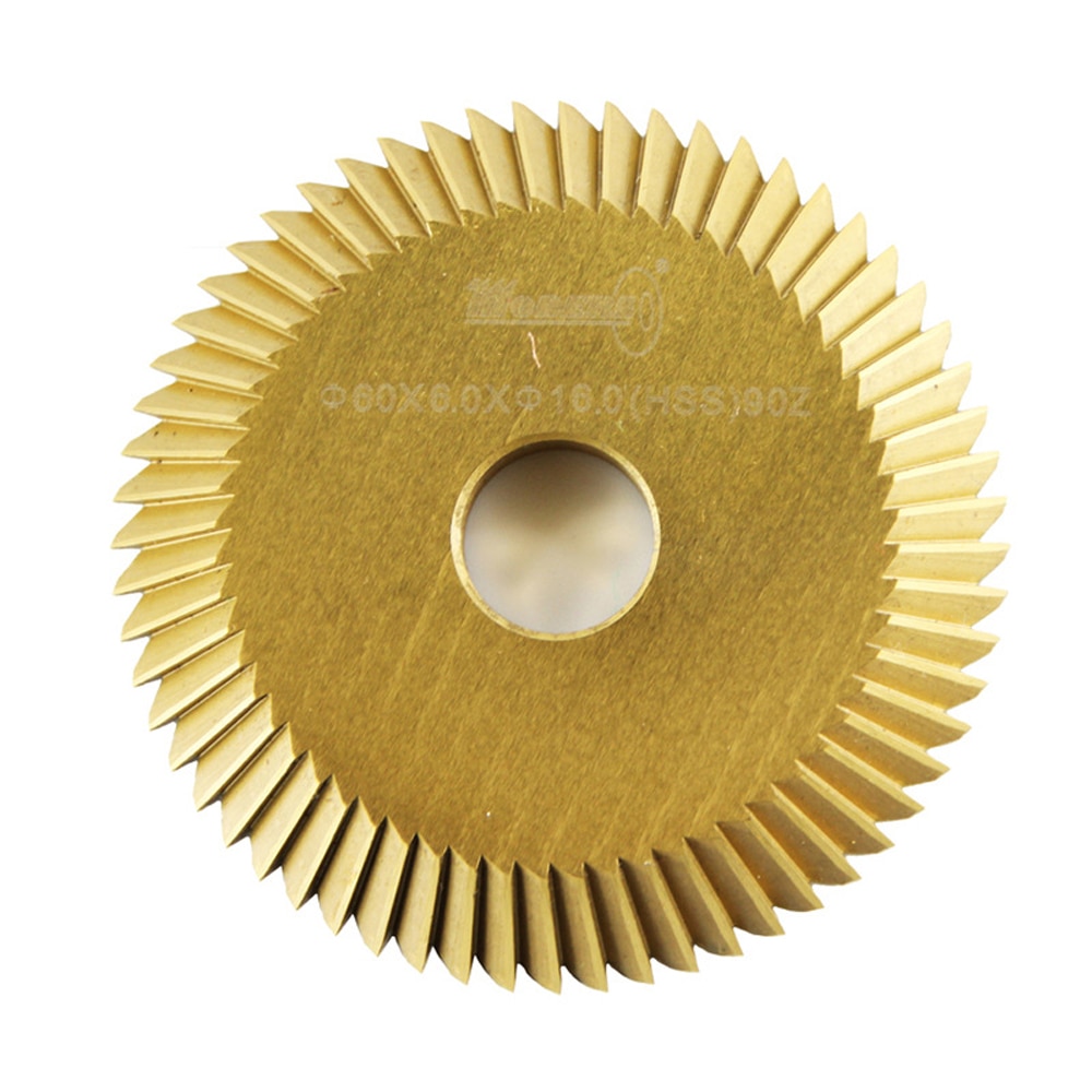HSS 60*6*16mm 90T Key Cutting Machine Blade For Duplication Key Machine Milling Cutter Key Cutting Blade Locksmith Tool