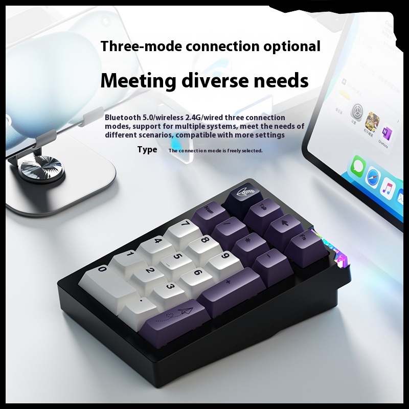 Weikav Stars21 Mechanical keyboard Kit 3Mode Wireless Bluetooth Keypad Kit Rgb Swap Keyboard Kit Aluminum Alloy Custom