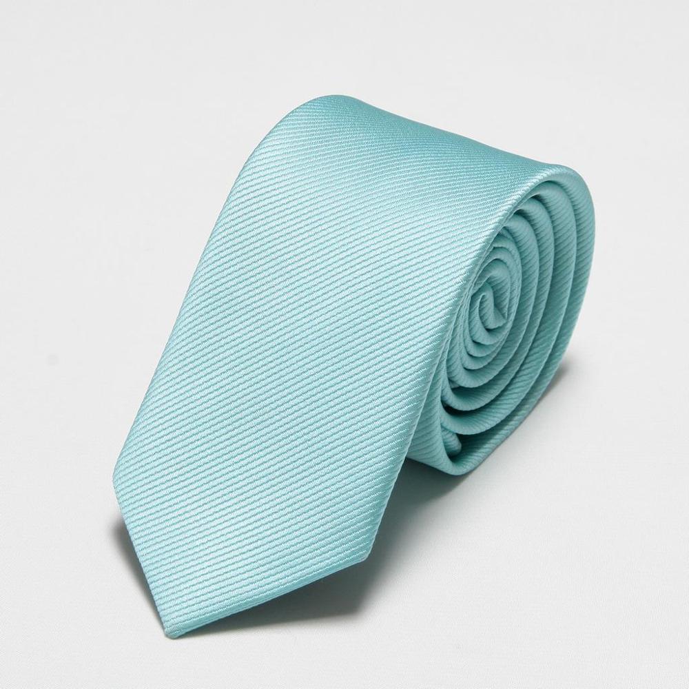men ties novelty mens neck Slim Tie Turquoise blue neckties cravat ascot solid color wedding business: Sky blue