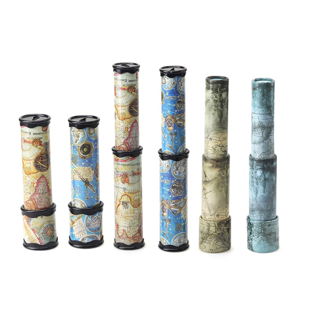 Magie Kunststoff Kaleidoskop Kinder Kinder Pädagogisches Spielzeug Phantasie Farbige Welt Baby Jungen Mädchen Spielzeug-Zufällige Farbe