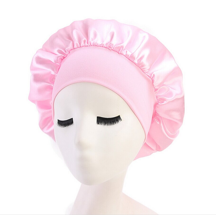 Sleeping Hat Night Sleep Cap Hair Care Bonnet Nightcap For Women Men 8 Style: Pink