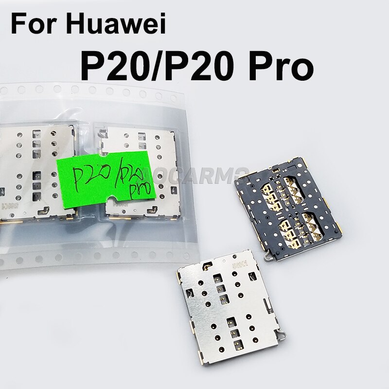 Aocarmo Für Huawei P20 / P20 Pro Sim Karte Tray Sockel Reader Halter Slot Reparatur Teile