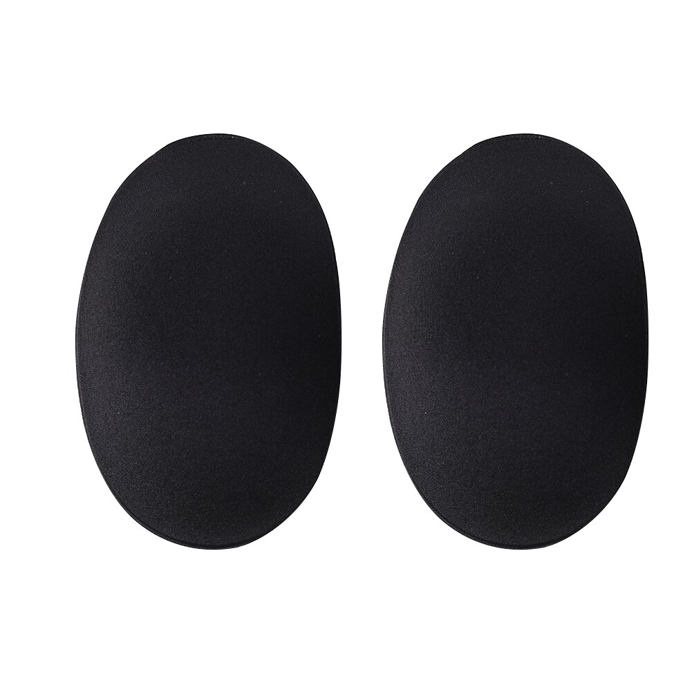 1 Pair Adhesive Shoulder Enhancer Pad Invisible Push-up Soft Foam Shoulder Push-up Cushions Reusable Self-Adhesive: Sponge Black