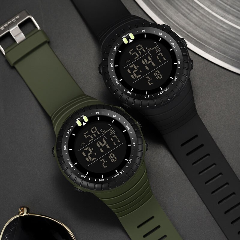 SANDA Digital Reloj de deporte de los hombres Relojes LED electrónicos hombre reloj de pulsera para hombres reloj resistente al agua al aire libre horas
