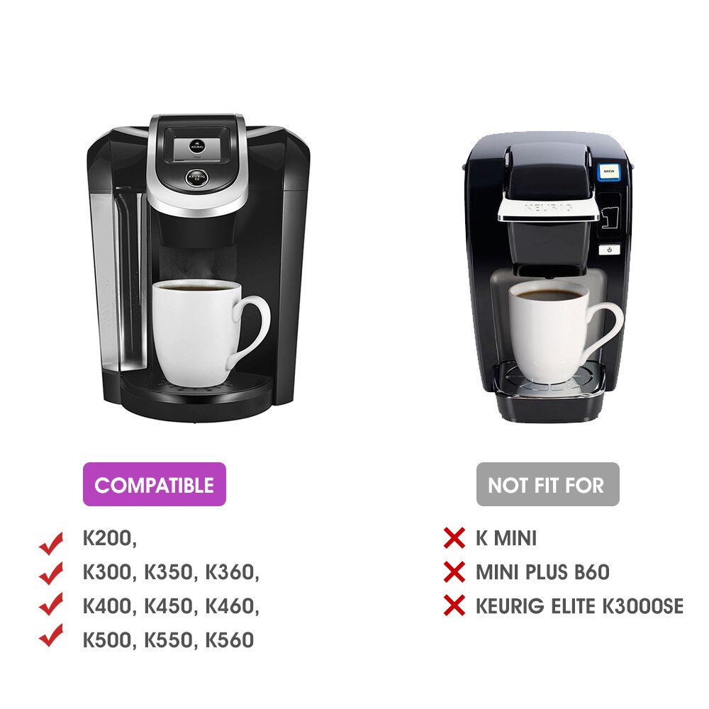 Reusable Coffee Filter Pod Filters Compatible with Kuring 2.0 K Cup Refillable Coffee Baskets