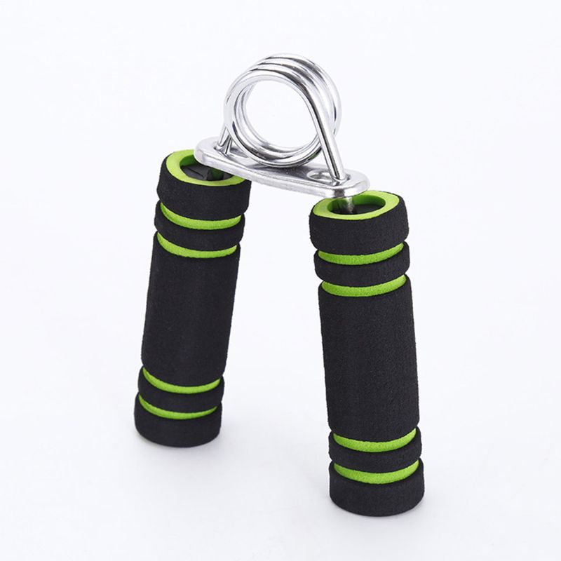 4Pcs Metal Spring Hand Grip Finger Strength Exerciser Sponge Forearm Train Kit E5BB
