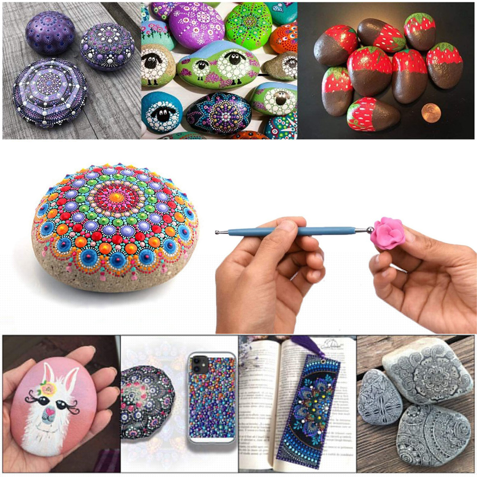 16/18/34/35 piece set Painting Tool Set Reusable Unique DIY Stippling Equipment Kit Painting Tool Pen Combination Set