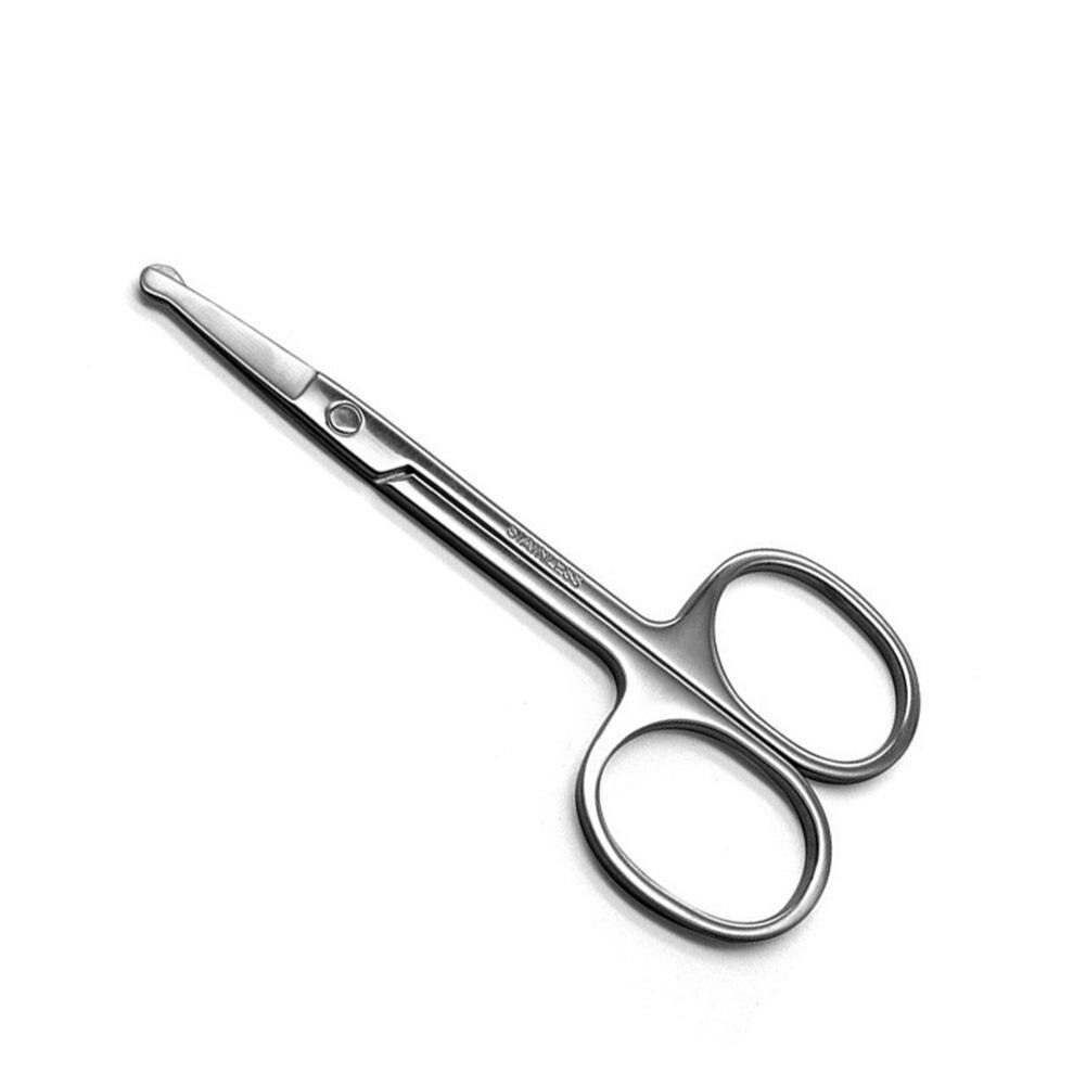 1pc ronde kop veiligheids nagelriem manicure scharen trim tondeuse wenkbrauw kleine vrouwen pincet knippen voor mannen haar  e7 b 8