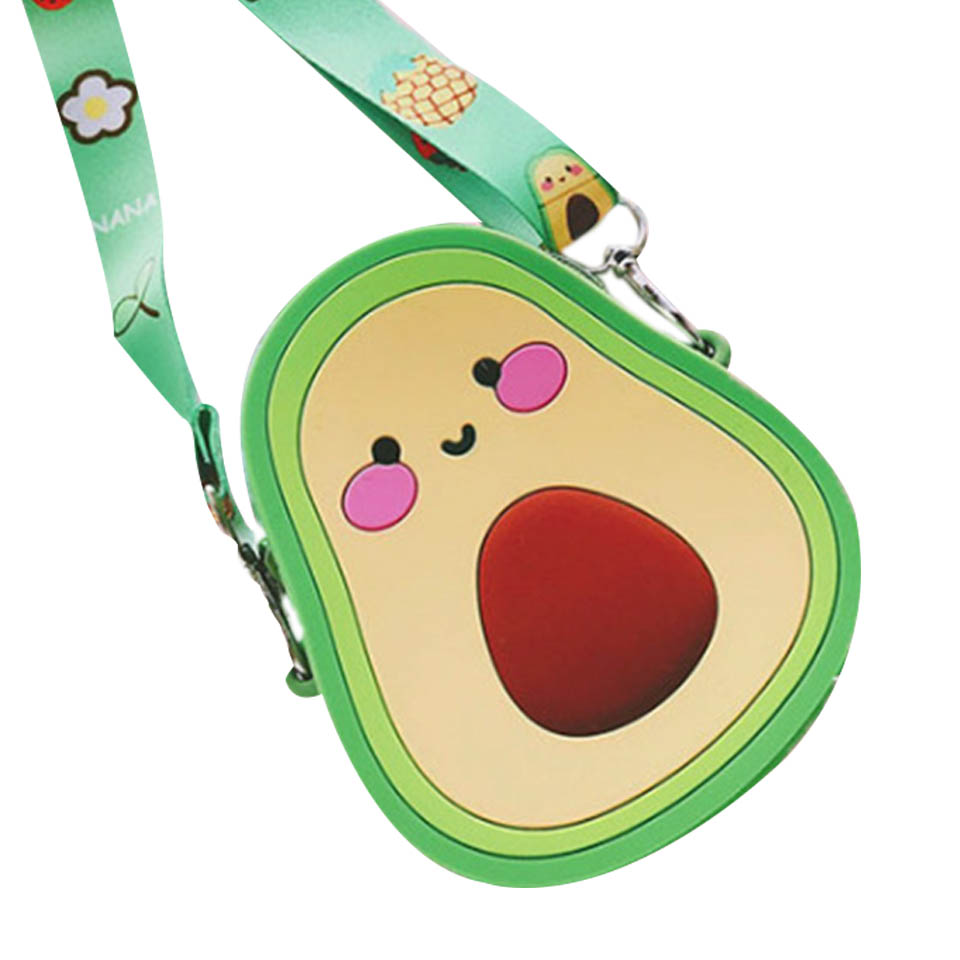 Silicone arco-íris redondo crossbody moeda saco criança menina crianças bolsa de ombro alça ajustável férias viagem bolso pacote: 13