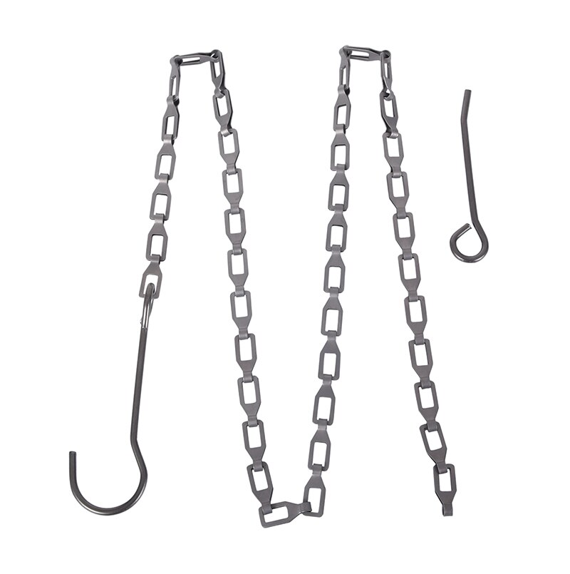 Boundless Voyage Titanium Adjustable Tripod No,1-2 Section Hanging Chain Camping Campfire Pot Kettle Cup Holder Accessorries: chain