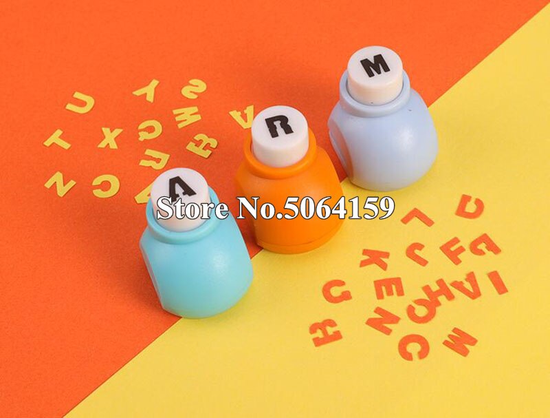 26 English letter / alphabet craft hole punch set Scrapbook Handmade punchers paper cutter