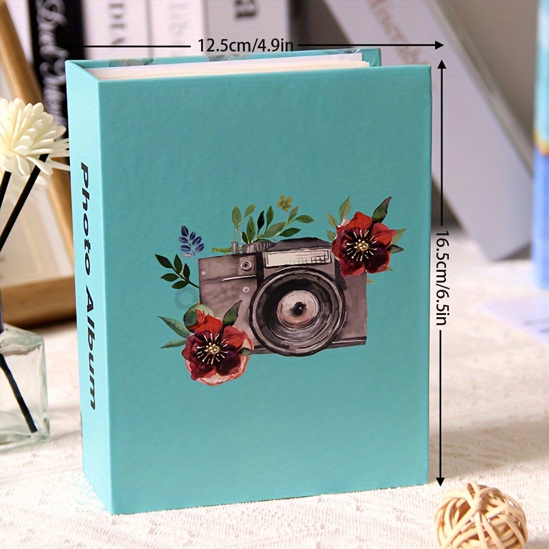 Albumy na zdjęcia 6-calowe, proste, papierowe, na 100 zdjęć - piękne motywy podróżnicze i naturalne robić przechowywania wspomnień: Czerwony