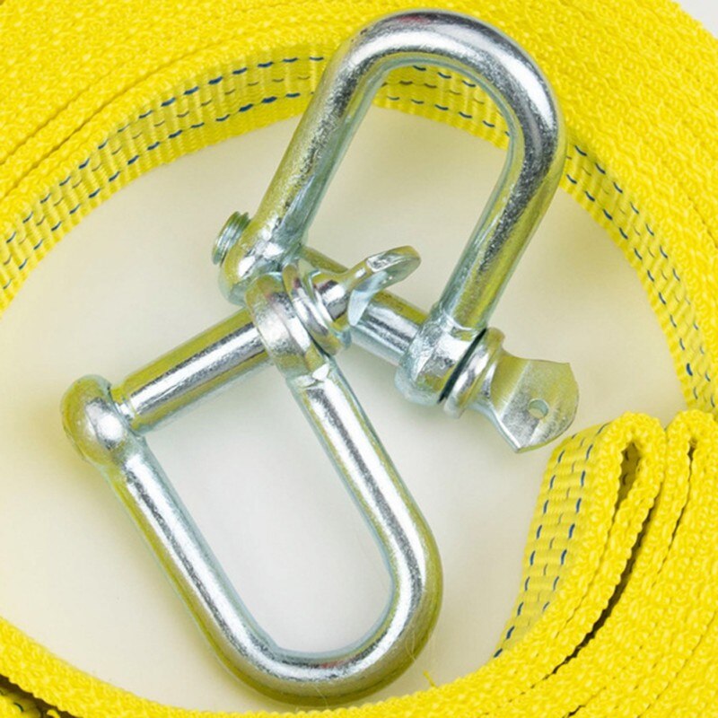 3M Heavy Duty 5 Ton Car Tow Cable Towing Pull Rope Strap Hooks Van Road Recovery