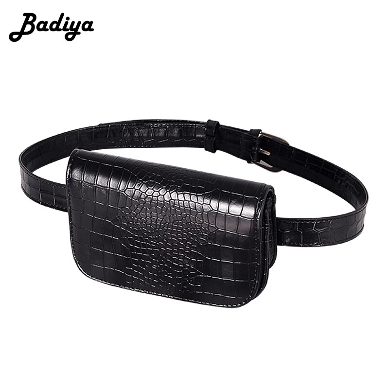 Vintage Heuptas Vrouwen Alligator PU Lederen Riem Tas Taille Verpakking Reizen Riem Portefeuilles Fanny Tassen Dames Fit 5.5 inch telefoons