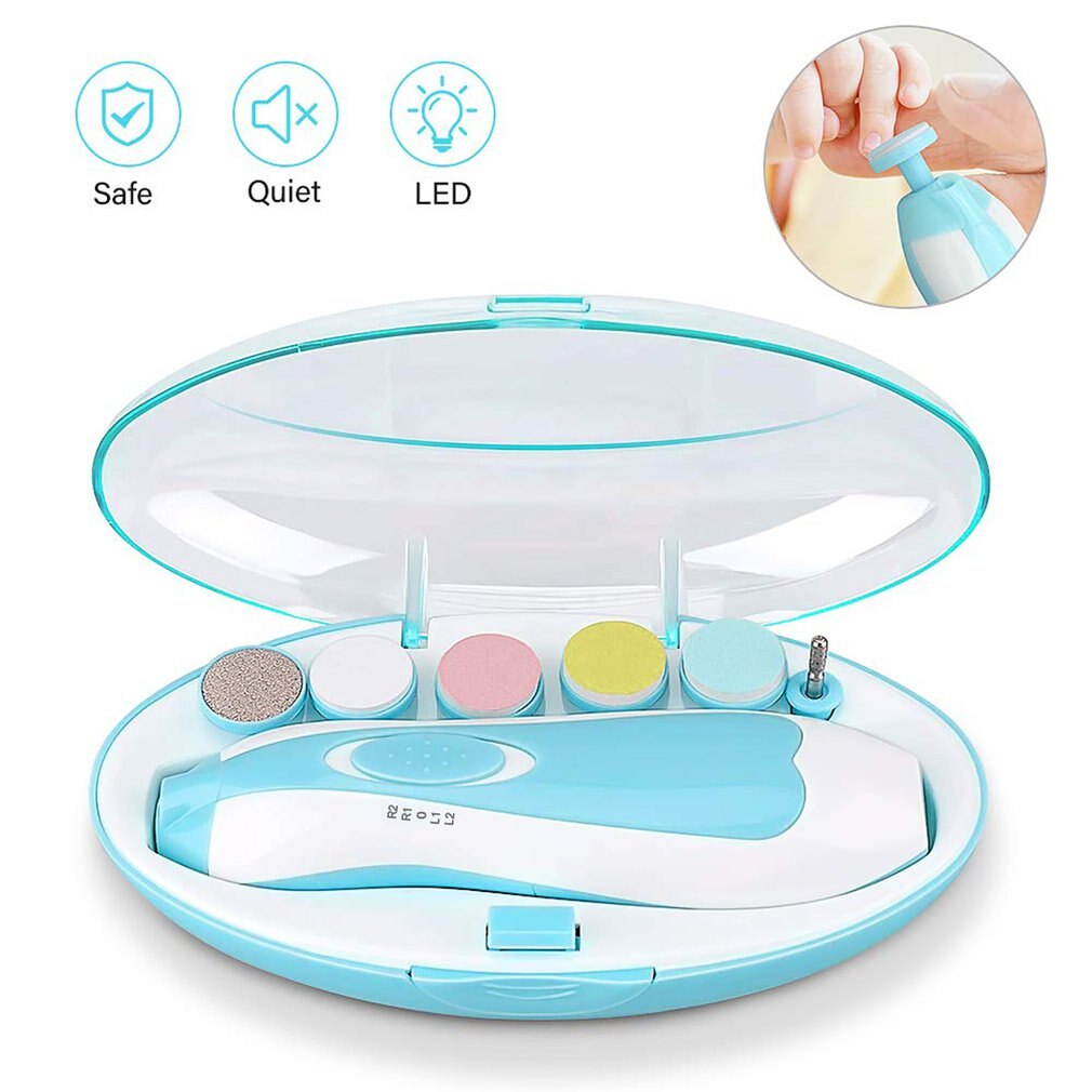 Polidor elétrico multifuncional para unhas, 6 em 1, para bebês, manicure, cuidados com as unhas, ferramentas para manicure