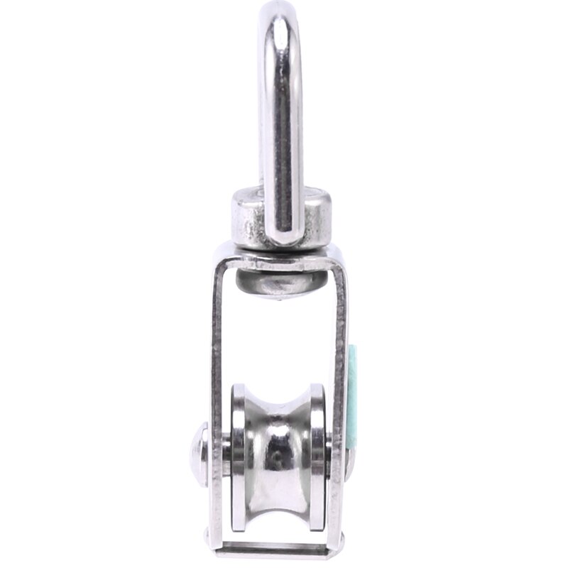 Steel Wire Pulley Stainless Steel M20 Heavy Duty Steel Single Wheel Swivel Lifting Rope Pulley Block For Wire Rope