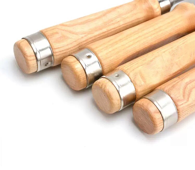 Citop 1pcs 8/12/18/24mm Semi-Circular Woodworking Chisel Chrome Vanadium Steel Wood Carving Gouge DIY Chisels Hand Tool