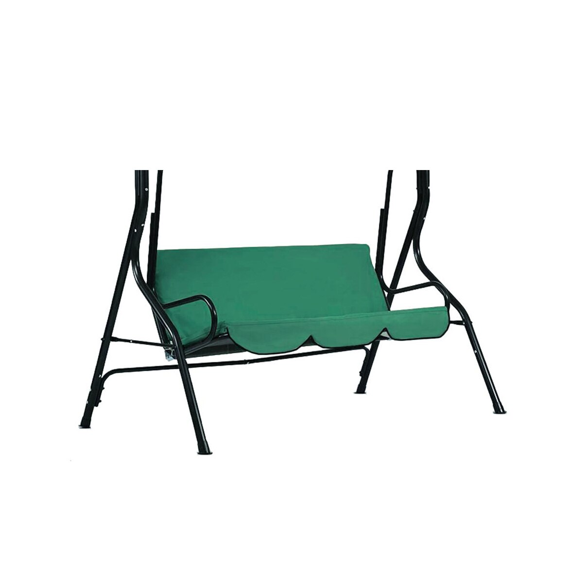 Waterproof Swing Seat Cover Replacement 2/3-Seat Garden Swing Chair Canopy UV Sun Shade Outdoor Chairs Hammock Covers Bag: Green 3 Seats