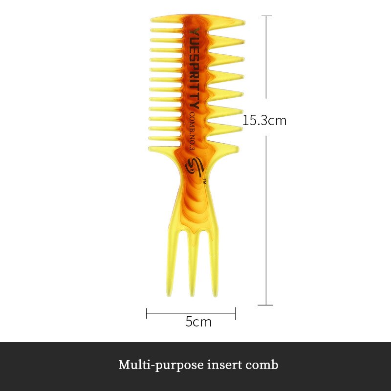 Men's beard comb Hair Oiling Comb For Man Styling Comb Tool Plastic Wide Tooth Comb