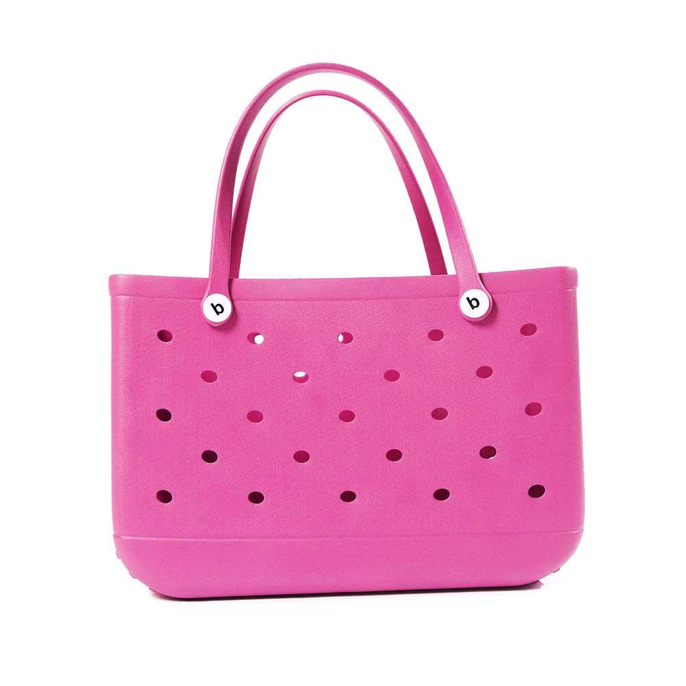 Große Moor-Taschen für Damen, Tragetasche, EVA-Sommer-Strandtasche, große Kapazität, Reisetaschen für Höhle Strand, Stiefel, Schwimmbad, Strand-Tragetaschen: Fuchsie