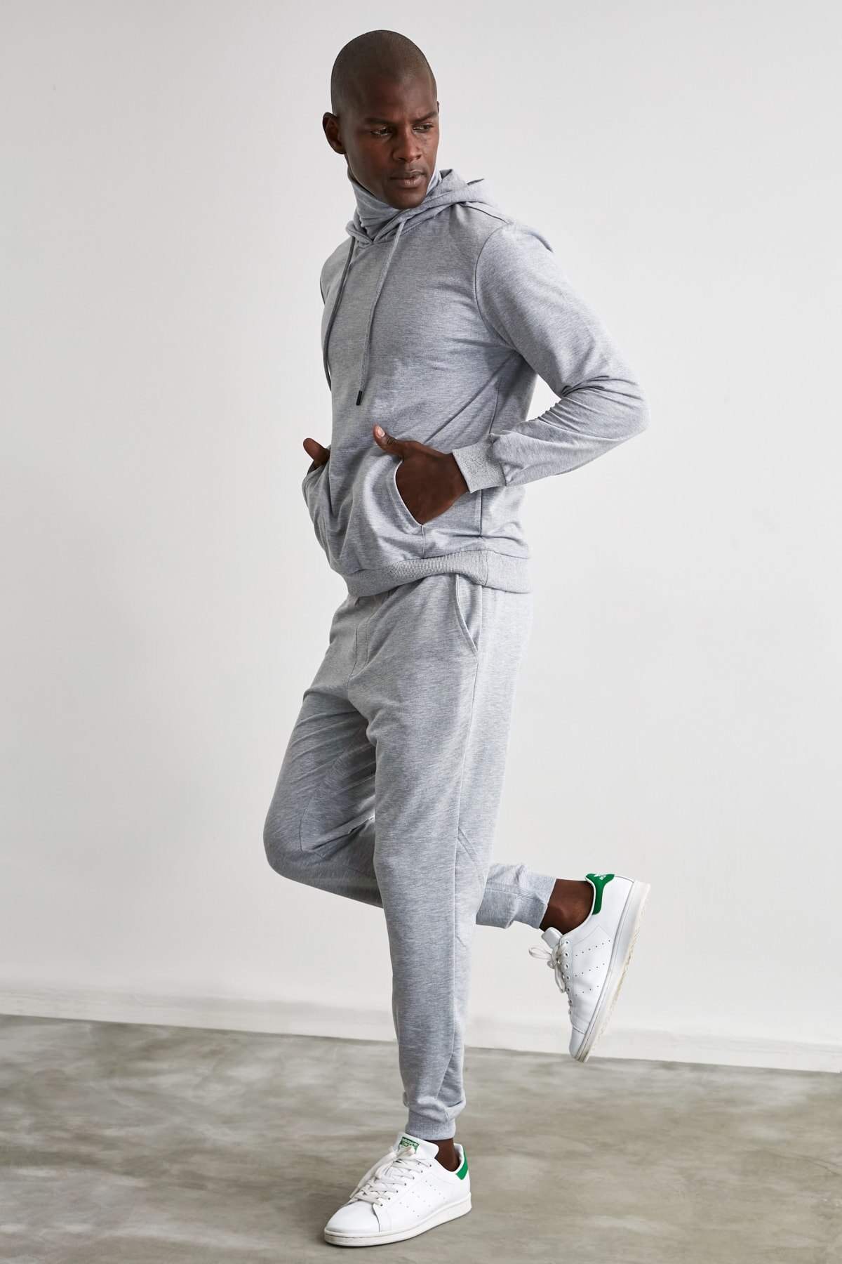 Gray Male Beli Pettitoes Fitted Sweatpants TMNSS20EA0053