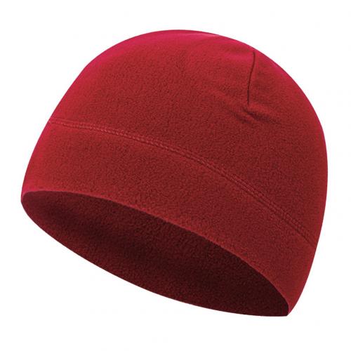 Gli uomini di Colore Solido di Inverno Berretto In Pile Arrampicata All'aperto in Bicicletta Antivento Beanie Cappello Caldo Molle Outdoor Antivento Cappello Streetwear: Claret