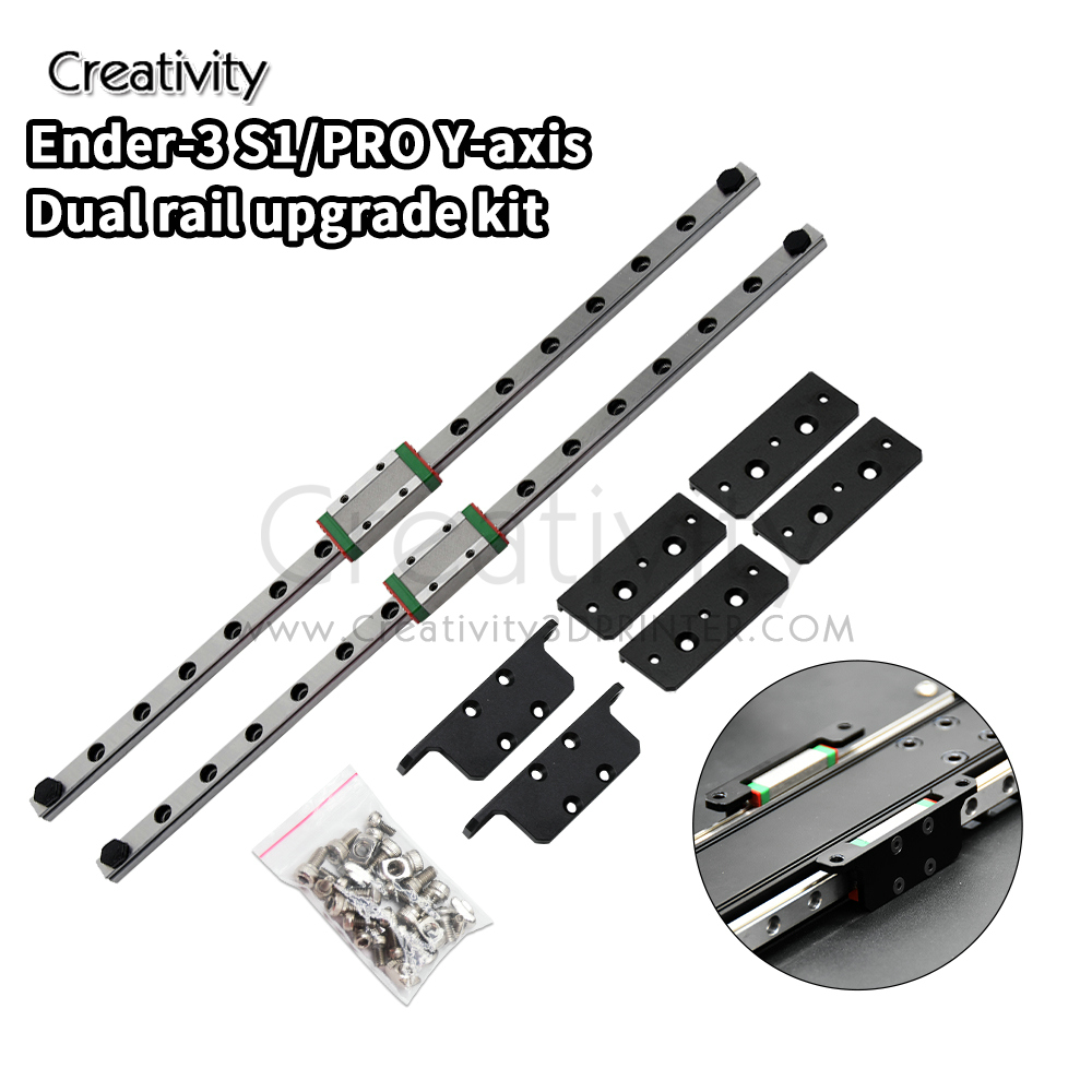 Dual Y-as Upgrade Kit voor Ender 3 S1 Ender 3 S1 Pro MGN9H 315 MM Lineaire Rail Ender 3 Ender 3 V2 MGN12H 300 MM 3D Printer Onderdelen