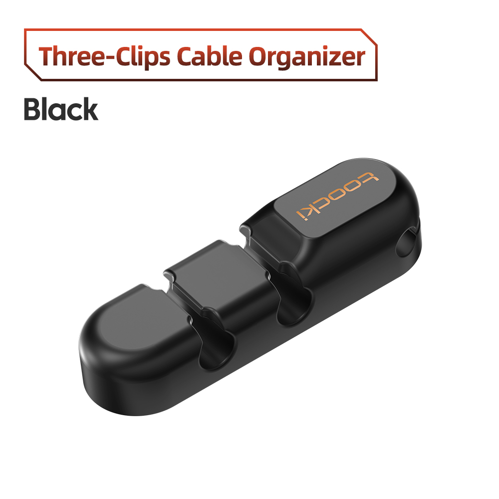 Toocki kabel organisator management loch halter usb desktop silikon wickler flexible kabel management clips für maus tastatur: Blue