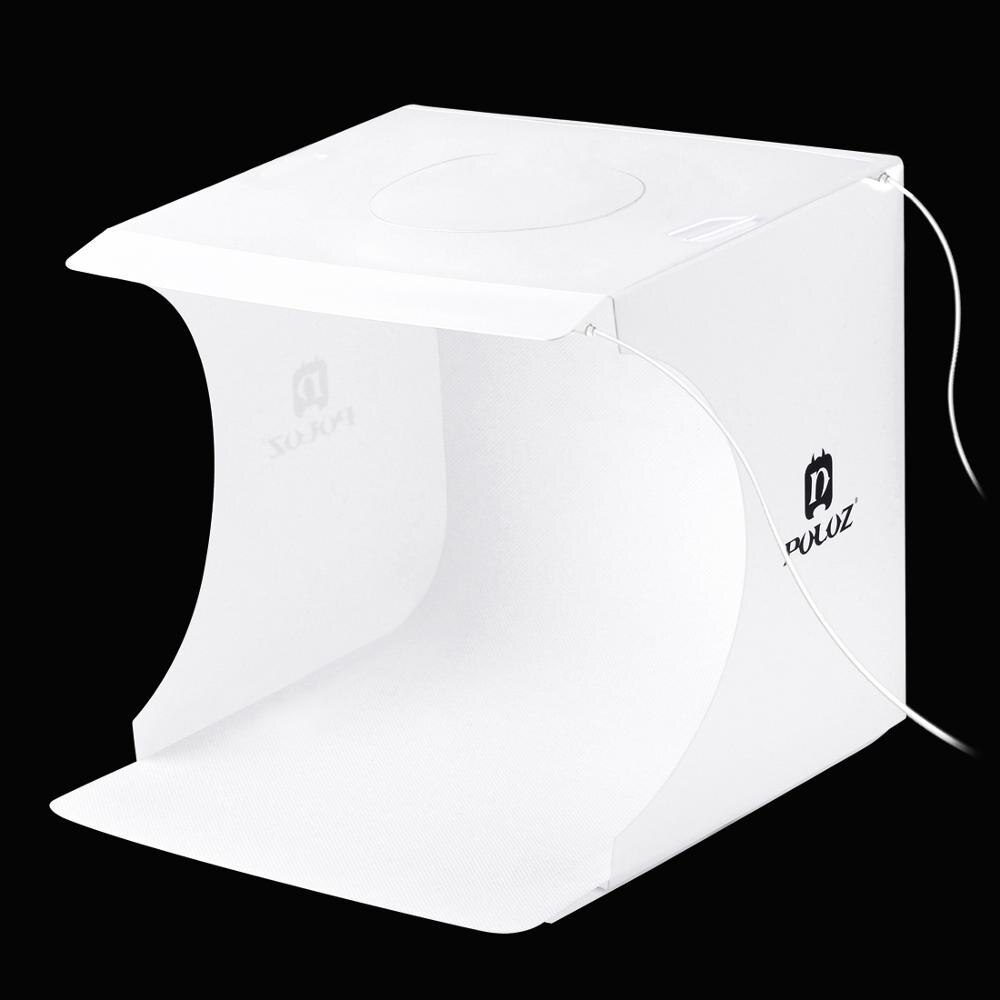 PULUZ 8 &quot;2LED Panelen Opvouwbare Draagbare Foto Video Doos Verlichting Studio Schieten Tent Box Kit Emart Diffuse Studio Softbox lightbox