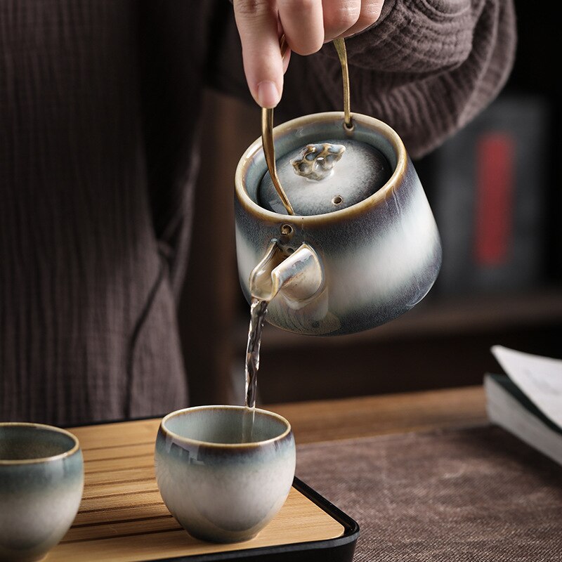 90/100/120 ml Chinese Retro Style Kiln random texture Ceramic tea cup Coffee cup Chinese porcelain