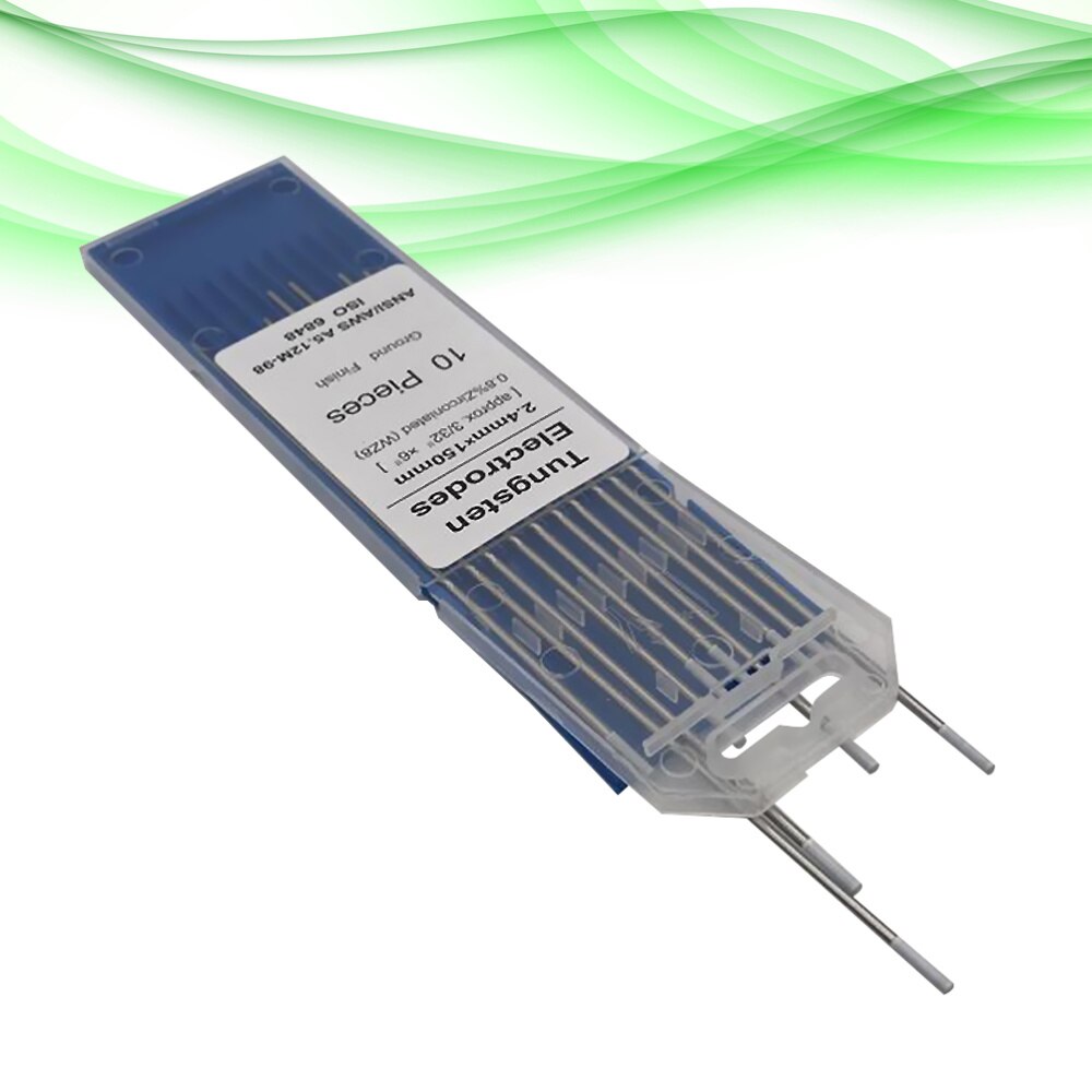 10pcs/1 Bag TIG Welding Tungsten Electrodes 0.8% Zirconiated WZ8 Tungsten Electrode Welding Rods (1.0MM x 150MM): Silver 7