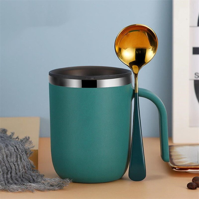 400Ml Koffie Mok 304 Rvs Isoleren Warmte 100% Lekvrij Melk Cup Met Deksel Keuken Drinkware Ontbijt Thee Mok J451: 6