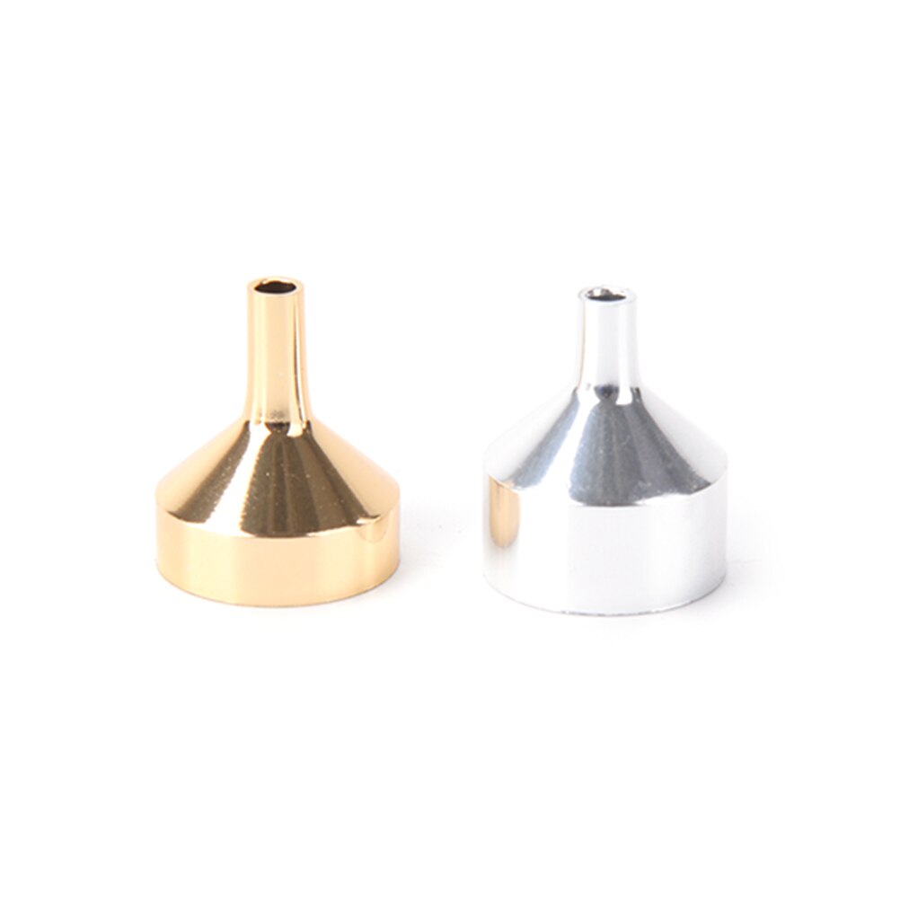 1Pcs Small Aluminum Metal Perfume Funnels Mini Funnel For Perfume Transfer Diffuser Bottle Mini Liquid Oil Filling Lab