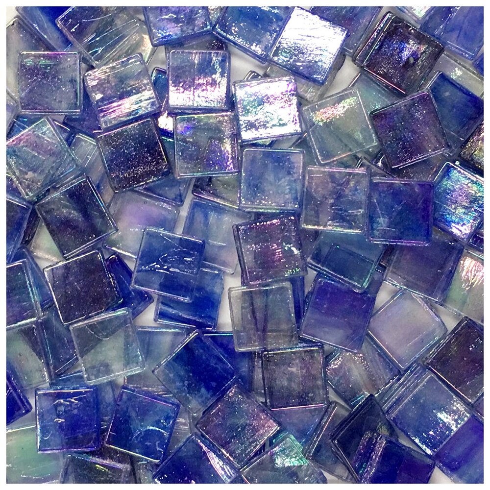 50pcs Multicolor Glass Mosaic Tile Square Ceramic Mosaic Tiles DIY Arts Crafts Making Material
