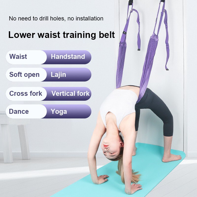 Aerial Yoga Rope Open Hip Press Leg Stretch Elasti... – Grandado