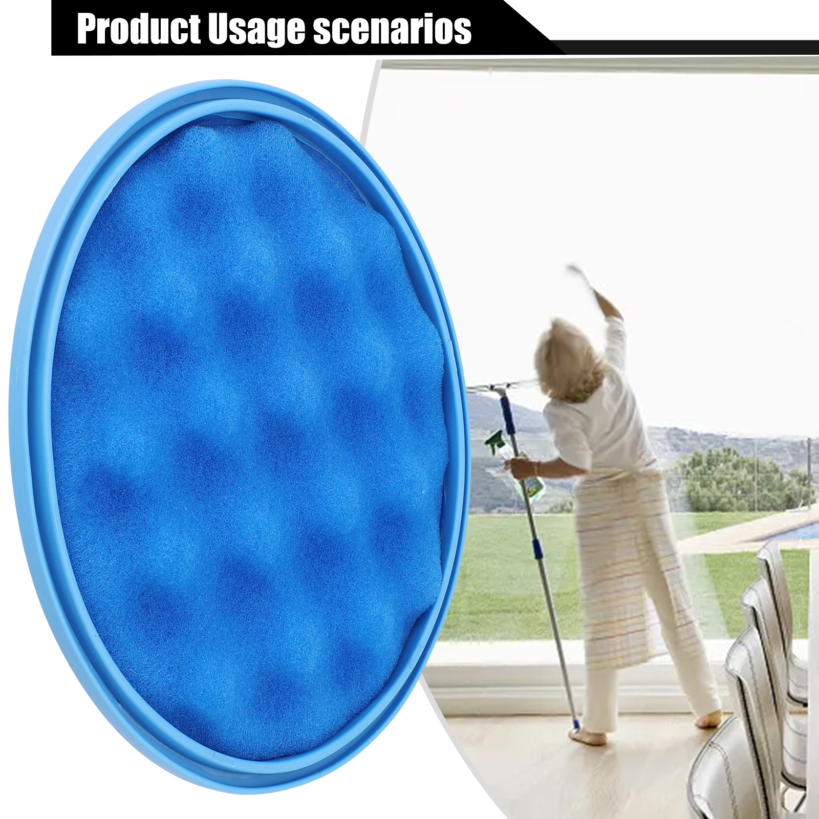 Ronde filter blauwe stofzuiger voor Samsung Cyclone Force SC05 SC07 SC15 VC07 stofzuigeraccessoires